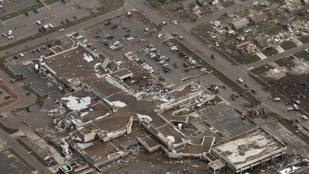 Tornado in Oklahoma: Luftaufnahmen der Zerstörung