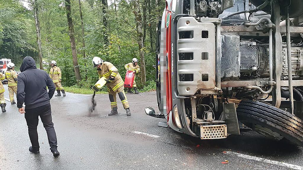 Lkw-Unfall Plainfeld