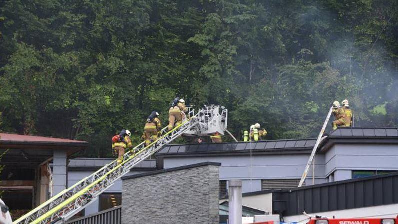 Großeinsatz bei Brand in Bad Vigaun