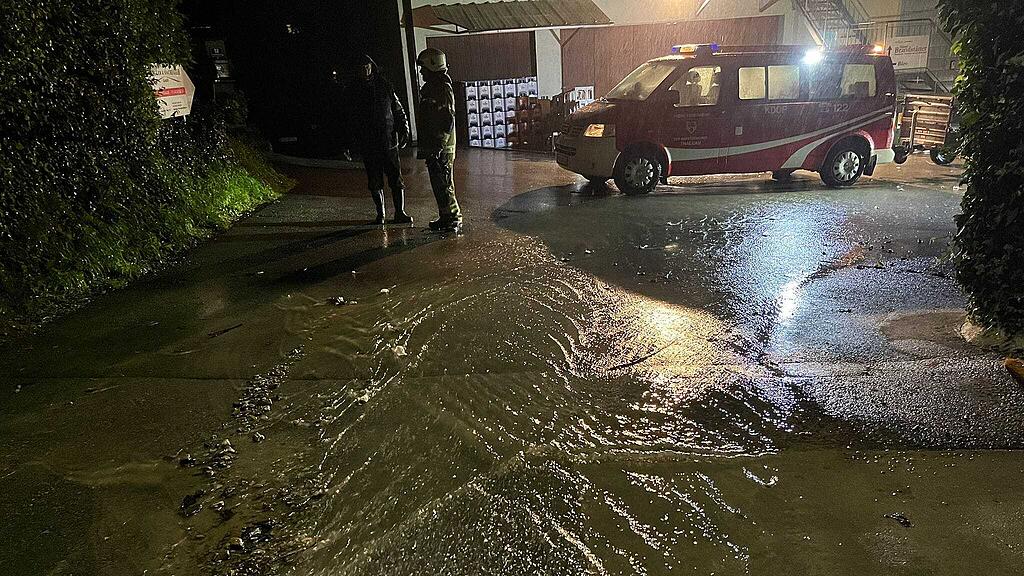 Hochwasser-Einsatz in Thalgau