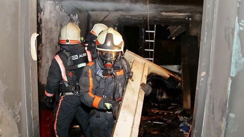 Bilder vom Schlafzimmerbrand