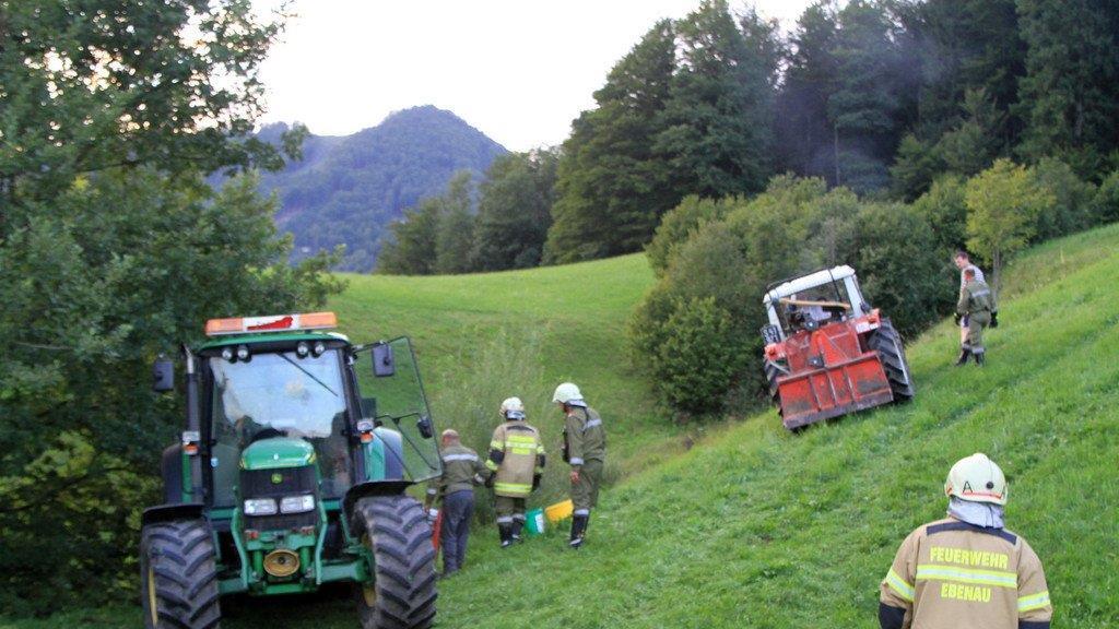 Traktorabsturz in Ebenau