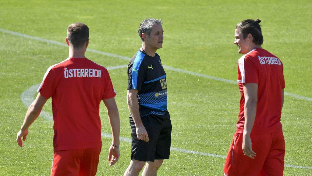ÖFB-Team beim Training in Maria Enzersdorf