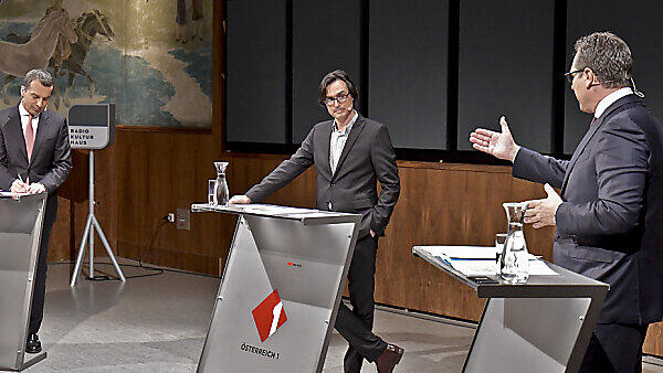 Strache im Ö1-"Klartext"-Streitgespräch mit SPÖ-Chef Kern