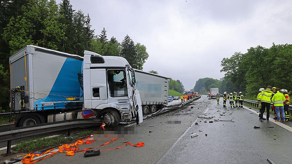 Tödlicher Unfall A8 Teisendorf