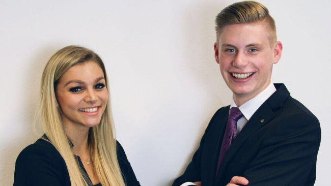 Celina und Stefan im Lehrlingsinterview.