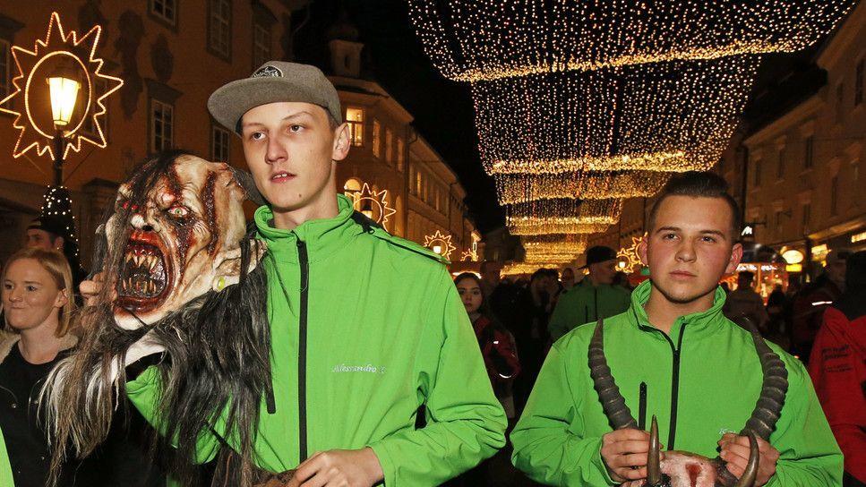 Krampus-Protestmarsch in Klagenfurt