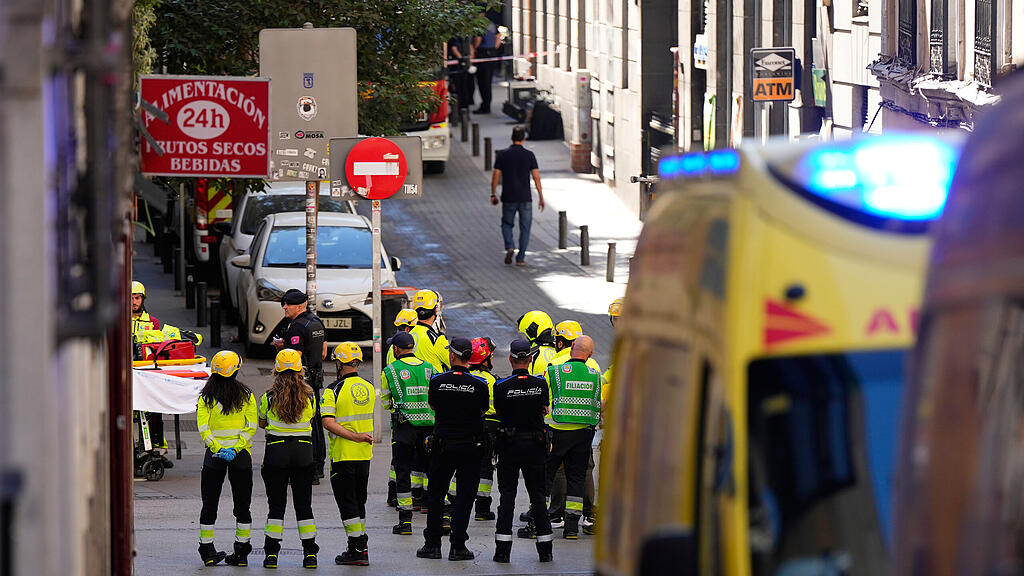 Gebäude stürzt in Madrid ein: Mehrere Tote