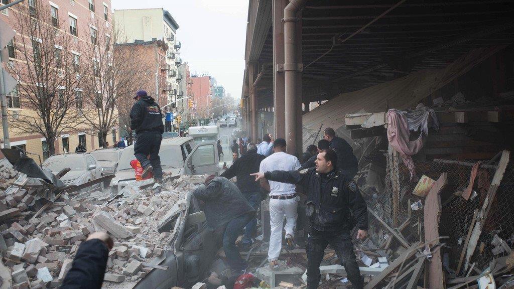 Explosion in New York: Zwei Gebäude eingestürzt