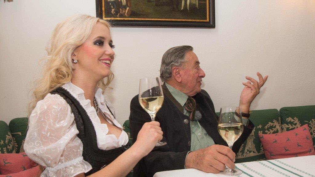 Lugner und Spatzi in Salzburg