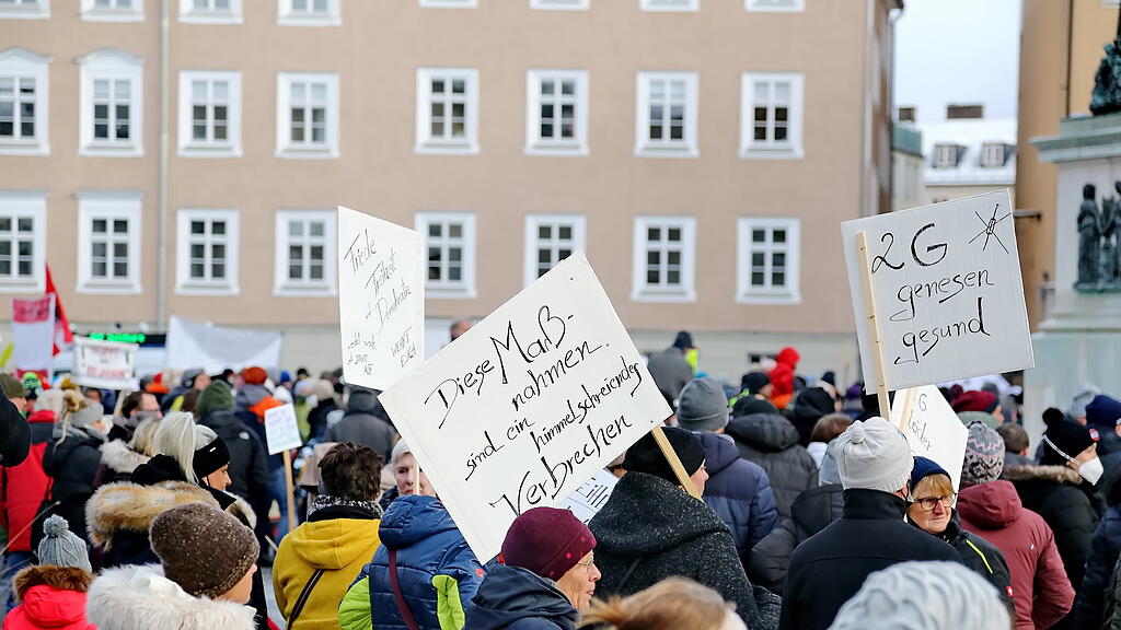 Corona-Demo in Salzburg