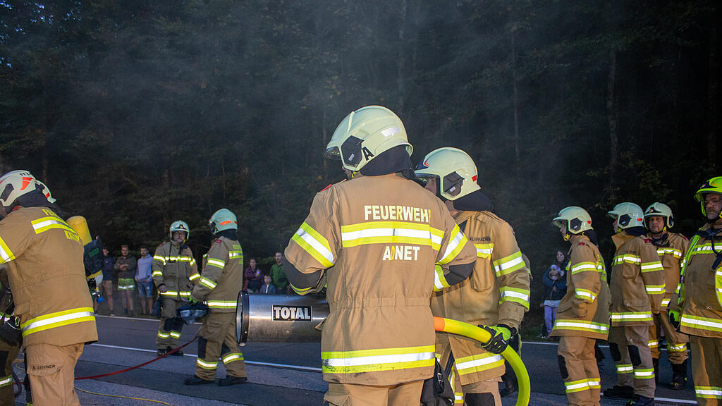 Simulierter Verkehrsunfall beim Wiestalstausee! 125 Jahre FW Tennengeau