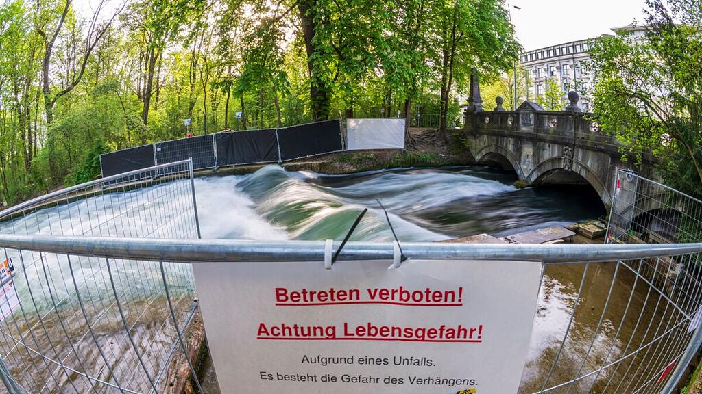 Eisbachwelle in Englischen Garten weiterhin gesperrt