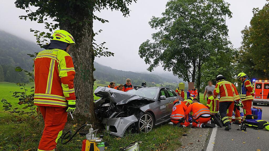 Pkw gegen Baum Anger