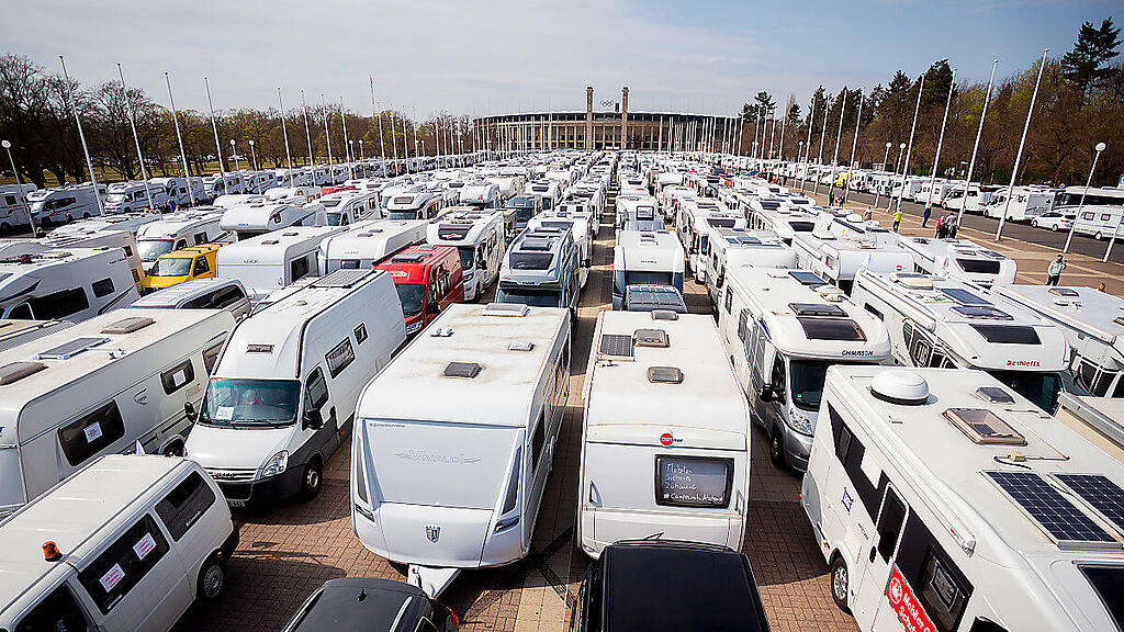 Camper-Demo in Berlin vor Abfahrt