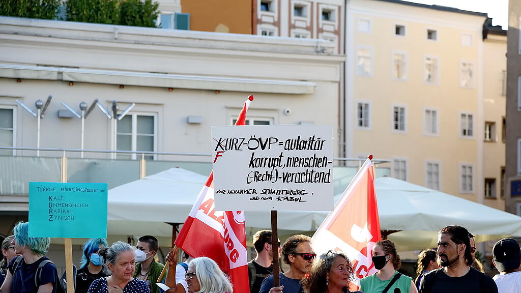 Demo in Salzburg für Afghanistan