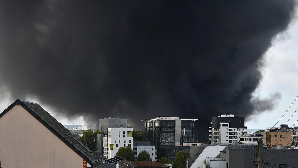 Rouen, Frankreich, Brand