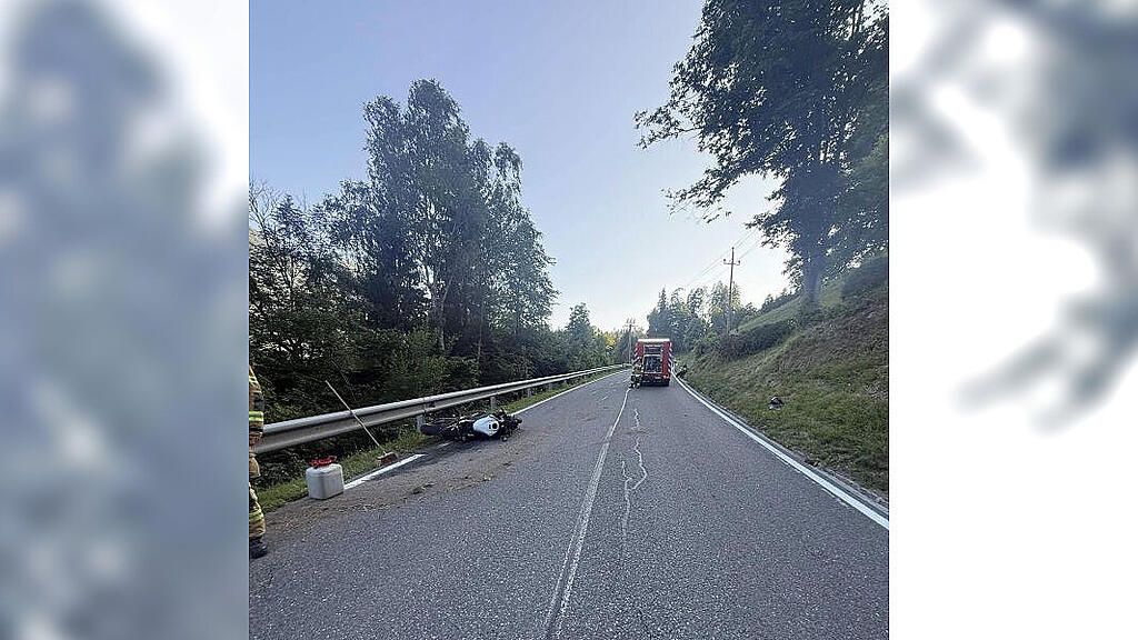 Motorradunfall Goldegger Landesstraße