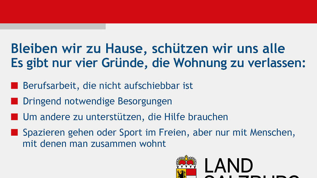 Ausgangsbeschr\u00e4nkungen - Regeln