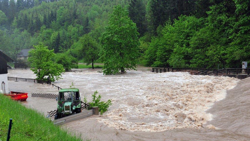 Starkregen in Österreich