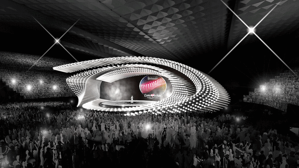 Ein riesiges Auge dominiert das Stagedesign beim 60. Song Contest.