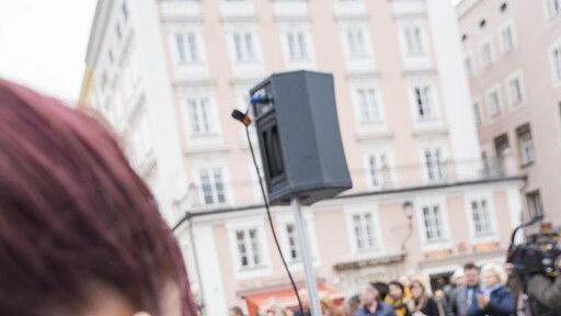 Richard Lugner auf Wahlkampftour in Salzburg I