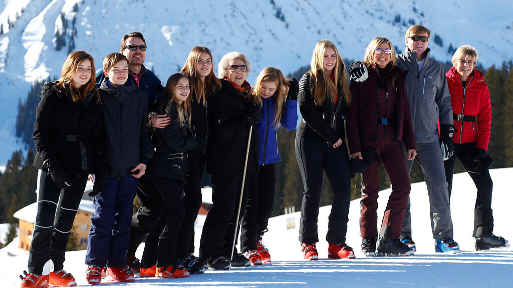 Holländische Königsfamilie in Lech am Arlberg