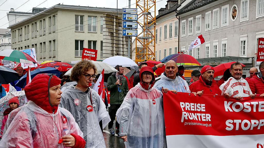 ÖGB-Anti-Teuerungs-Demo Salzburg