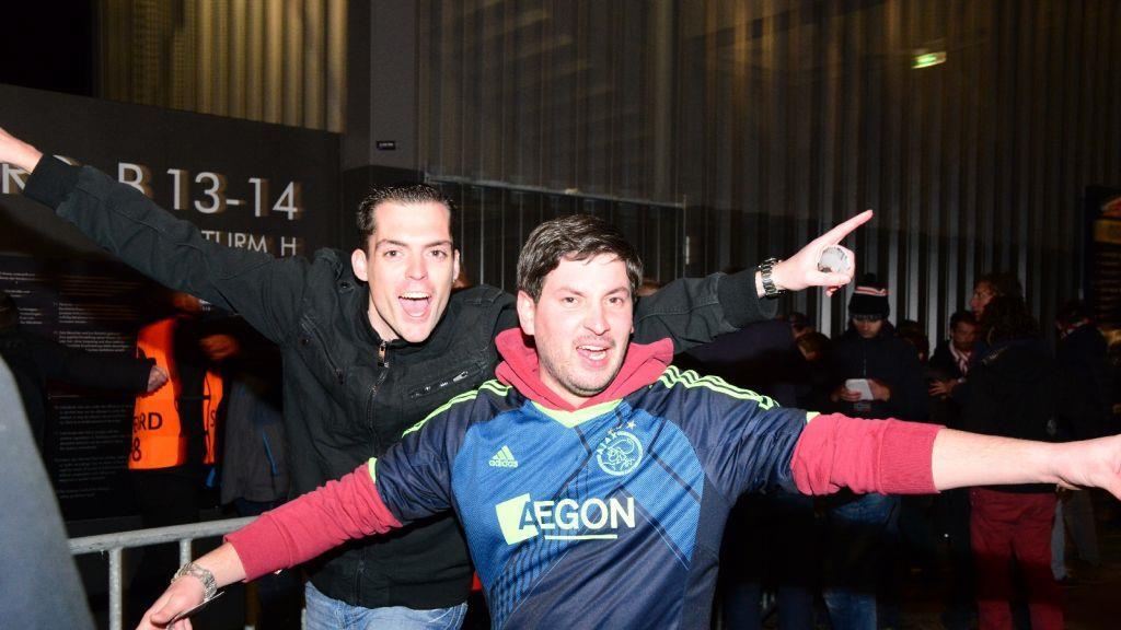 Fußballfans nach dem Spiel
