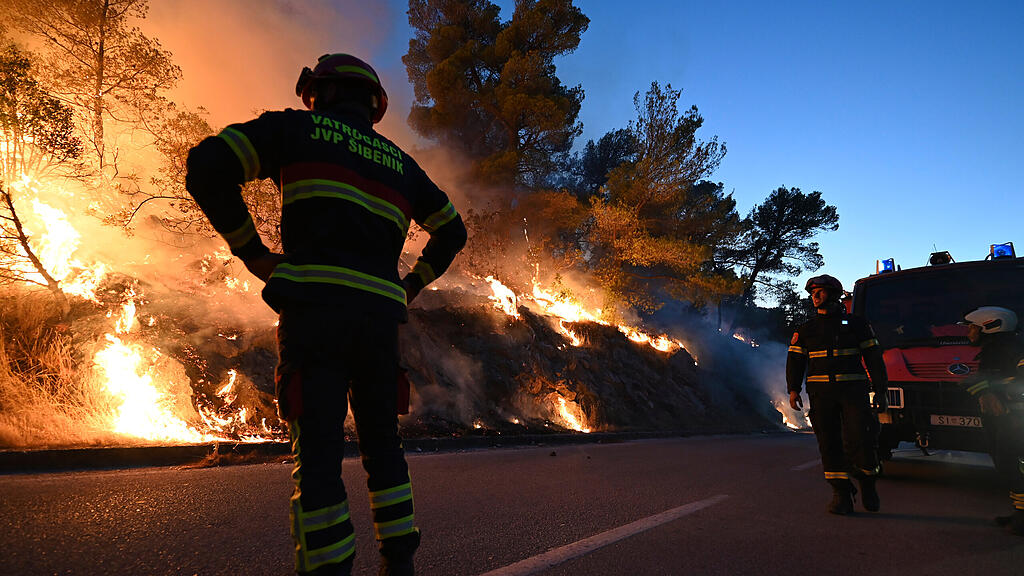 Waldbrand in Kroatien