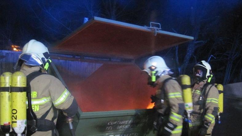 Containerbrand in Saalfelden