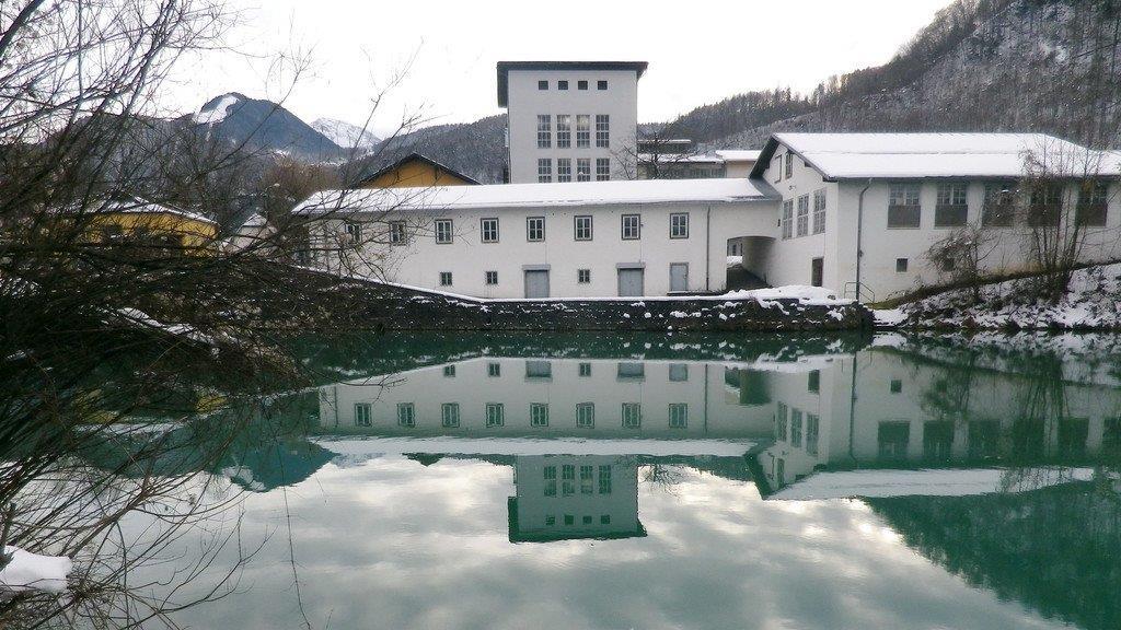 Blick über die Salzach in Hallein