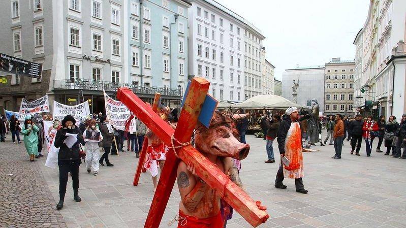 Tierrechtsdemo in Salzburg