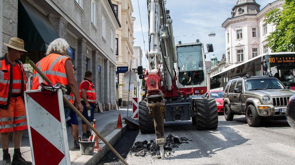 Letzte Arbeiten in der Schwarzstraße