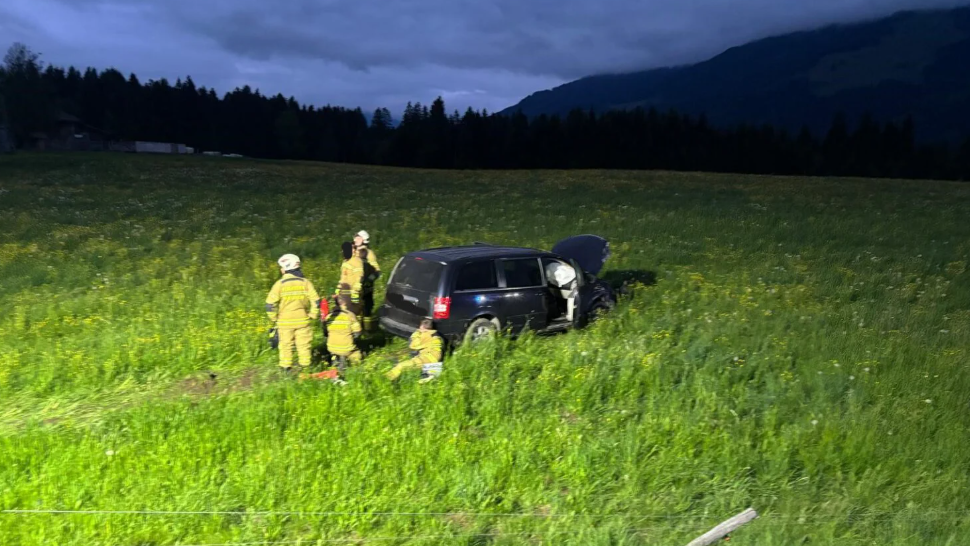 Pkw-Crash auf B311 in Maishofen