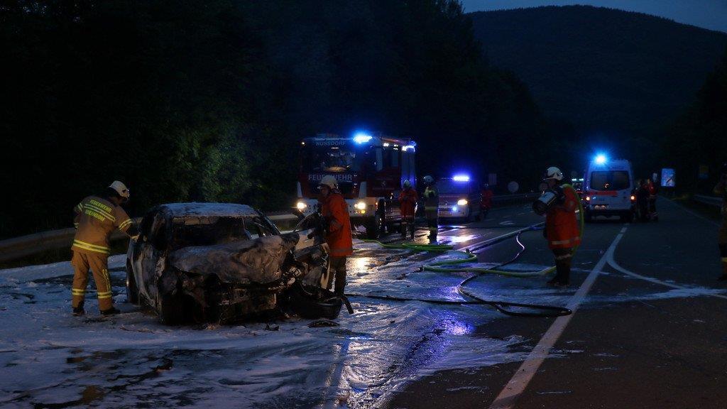 Schwerer Crash auf der B156