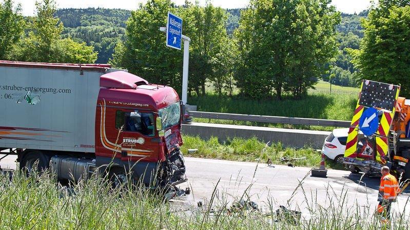 Lkw-Crash auf A1 II