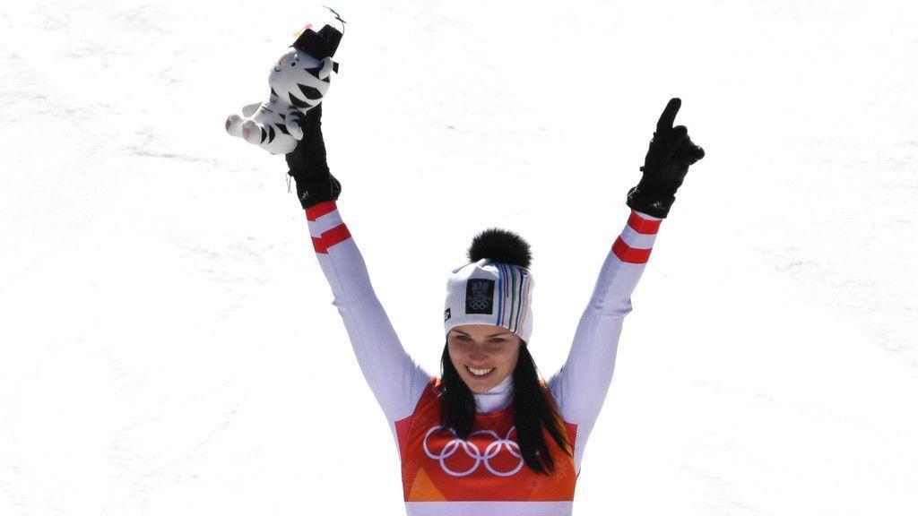Olympia: Anna Veith holt Super-G-Silber