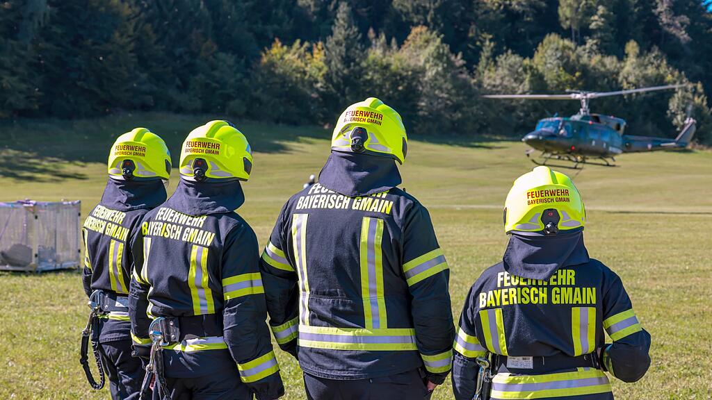 Waldbrandübung Großgmain