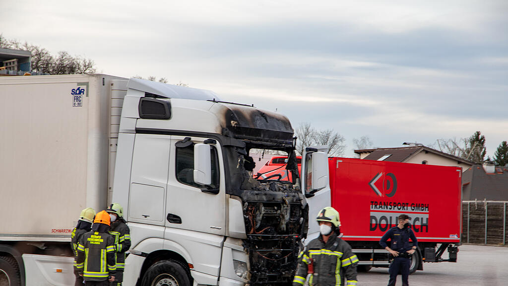 Lkw-Brand Spedition Salzburg
