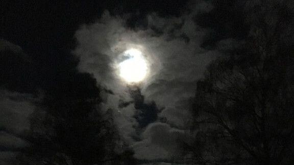 Super-Blauer-Blutmond über Salzburg