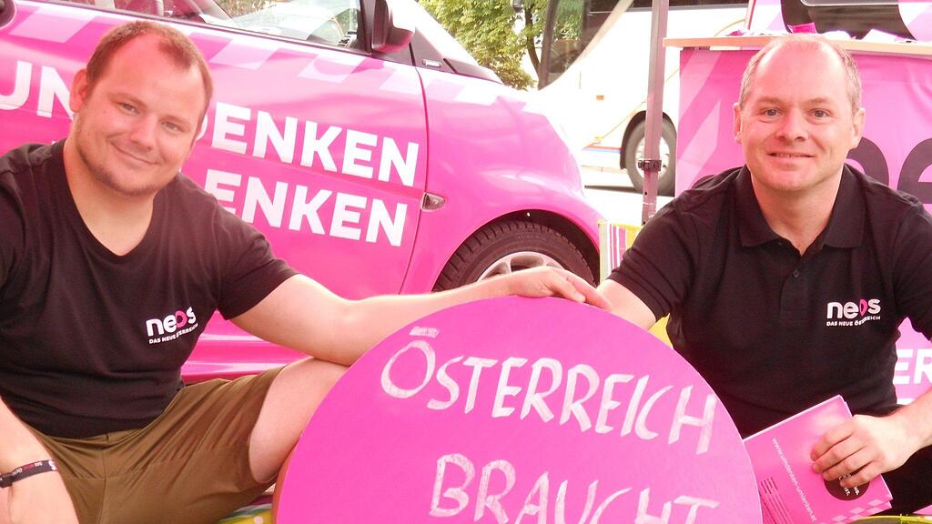 NEOS: Gerald Krumböck und Günter Eckerstorfer wollen was ändern in der österreichischen Politik.