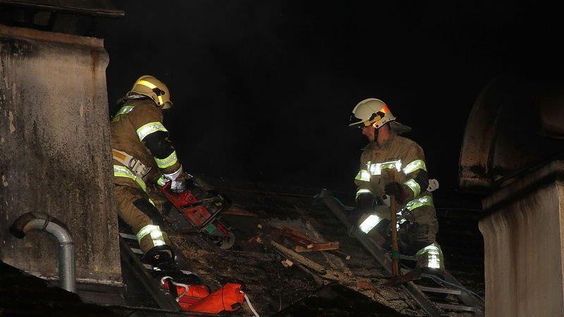 Dachstuhlbrand in Großgmain