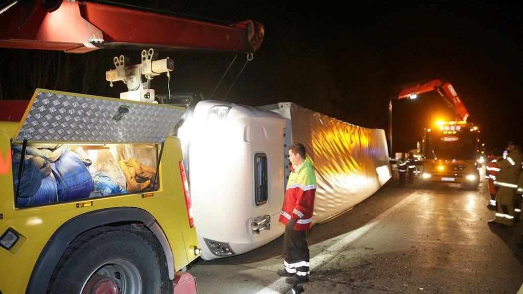 Lkw-Unfall auf  A1II