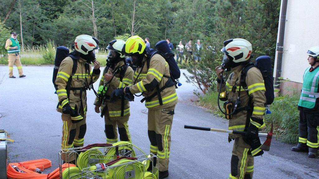 Übung Feuerwehr Grödig