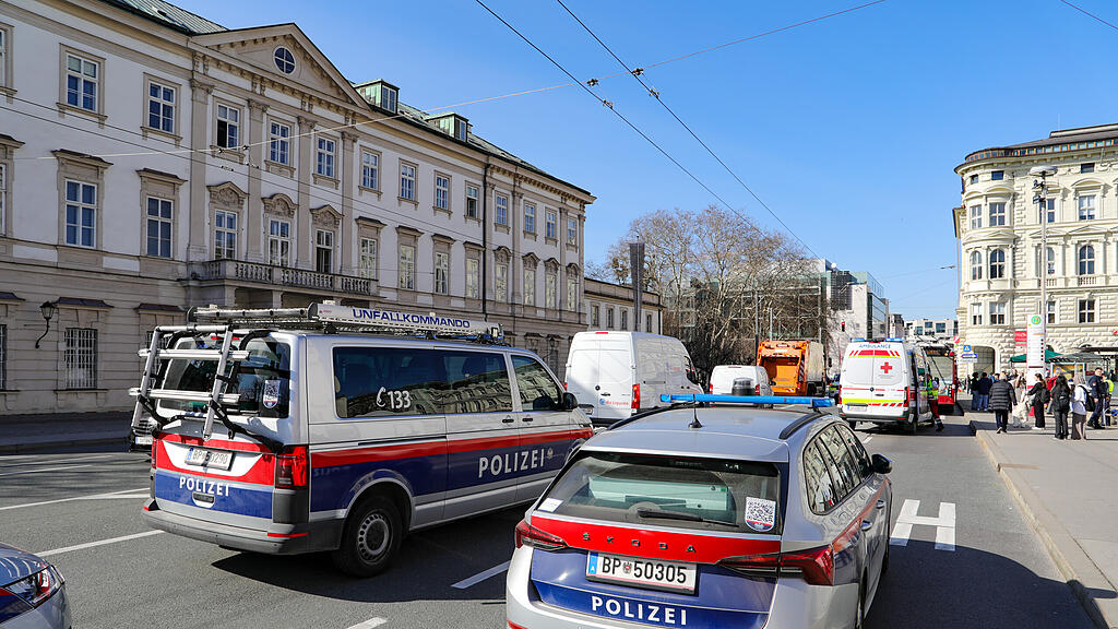 Obus-Unfall am Mirabellplatz