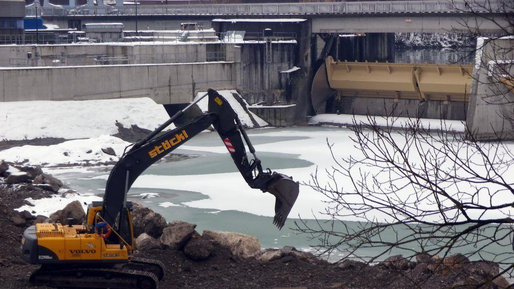 Bilder der Arbeiten am Kraftwerk