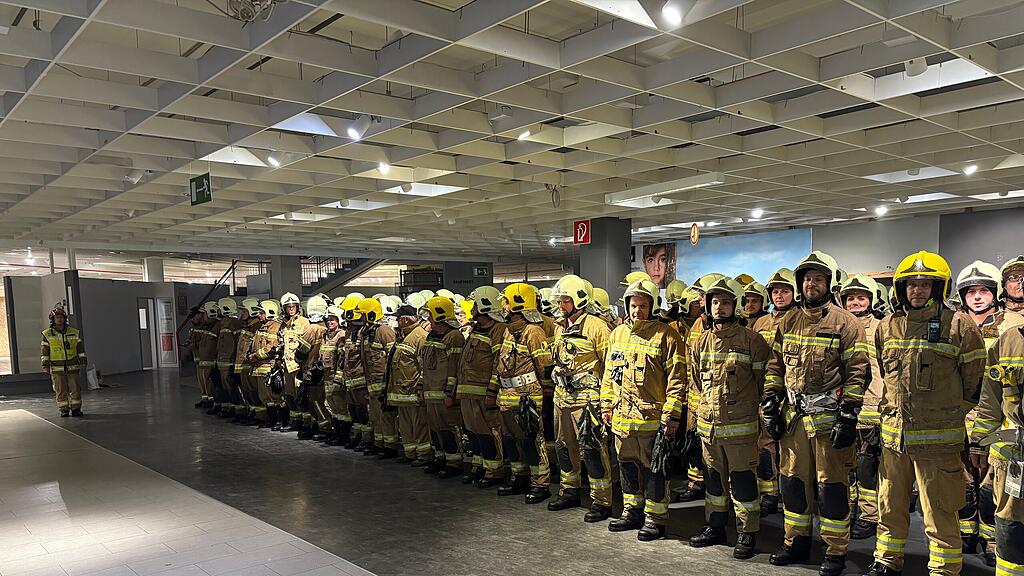 Übung Feuerwehr Saalfelden