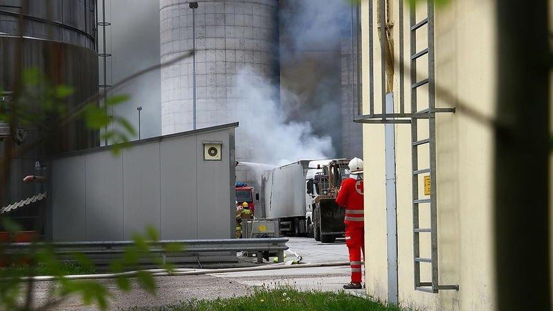 Brand bei Leube in Grödig