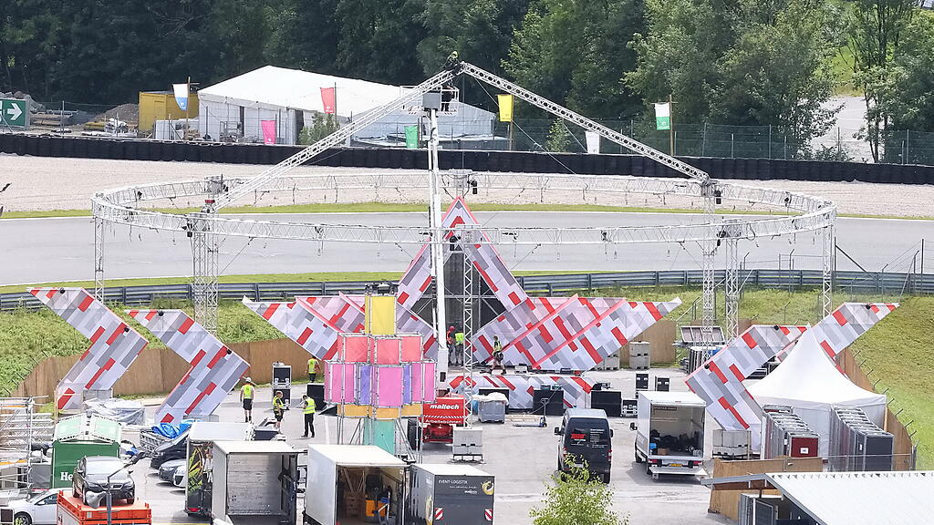 Aufbauarbeiten Electric Love 2021